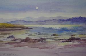Sheena Phillips, Evening from Cuross, watercolour, 39.5x29cm, £50  