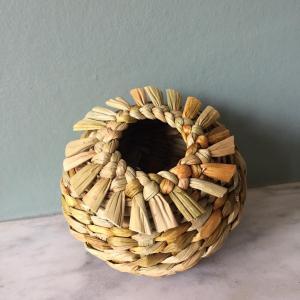 Janice Hall,  Sea Urchin Rush Basket, English Common club-rush, d 10 cm, h 7 cm,  £35