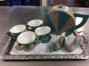 Susan Law,   Tea for Four. Pottery Teaset. NFS 