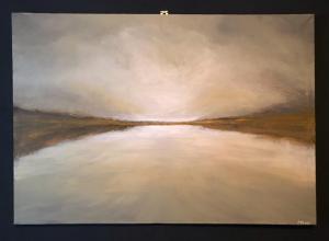 Kerrie Pe-Win, Where There Is Light.  Acrylic on Canvas - 70 cm x 100 cm. NFS